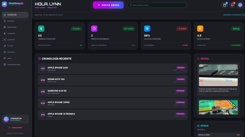MobileTech ERP — Gestión Integral SAT — MobileTech